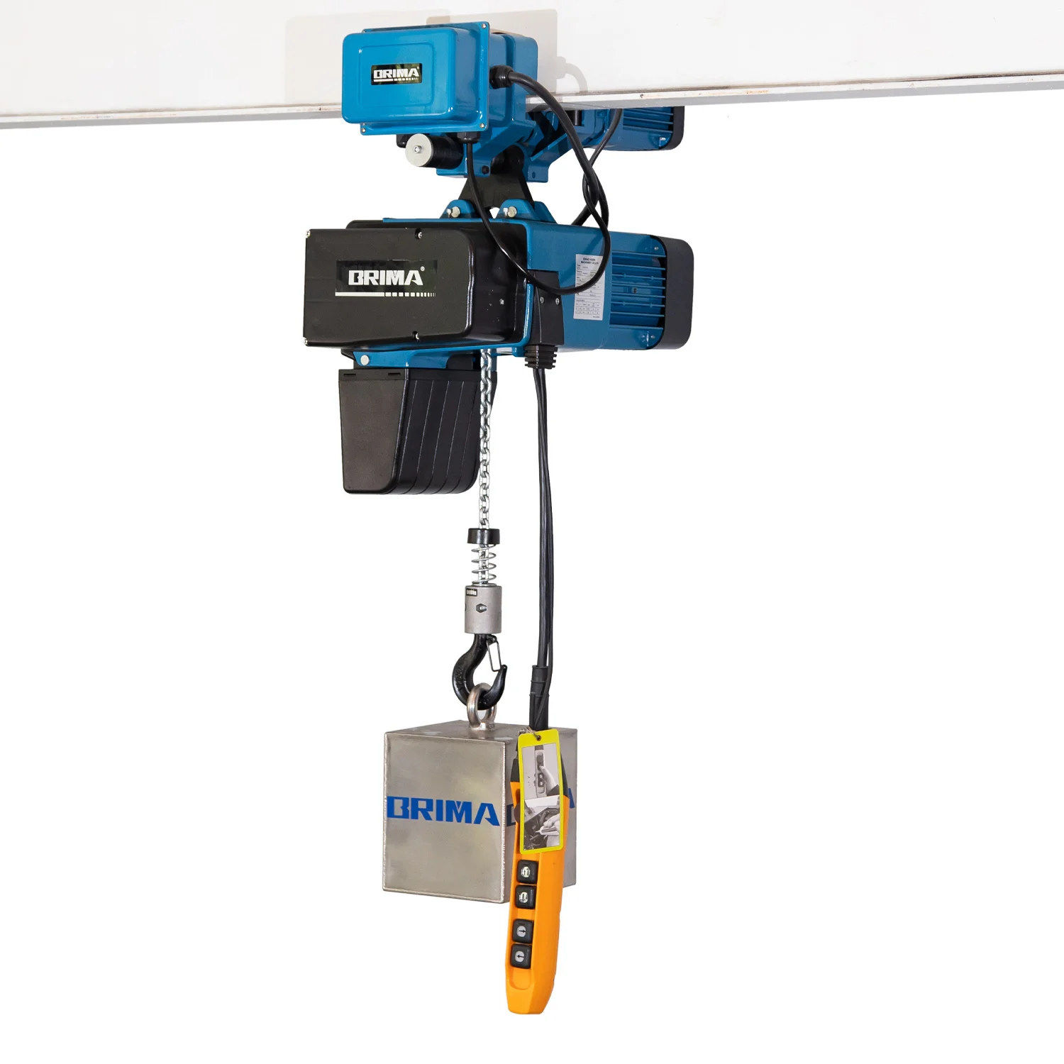 European Style CE Certificate Fixed Hook Aluminum  Double Speed 250kg European Design Electric Chain Hoist with Manual Trolley