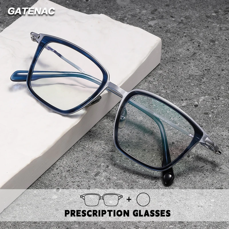 

Роскошные очки для чтения из чистого титана, сверхлегкие, с защитой от синего света, фотохромные очки по рецепту, оптические очки по индивидуальному заказу