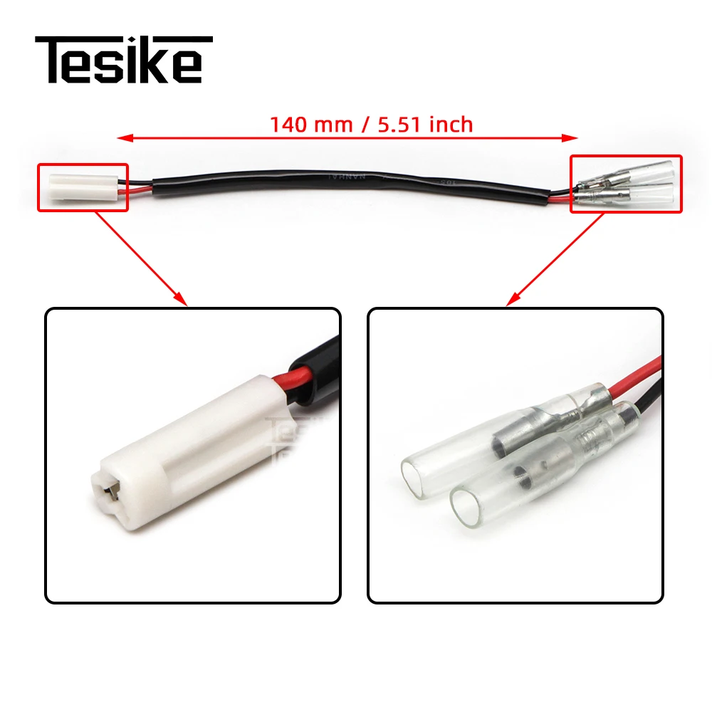 Turn Signal Marker 2 Wire Adapters Indicator Leads Plug Connector Harness  For Yamaha Mt09 Mt07 Tracer 700 900 Xsr Yzf R1 R6 R3