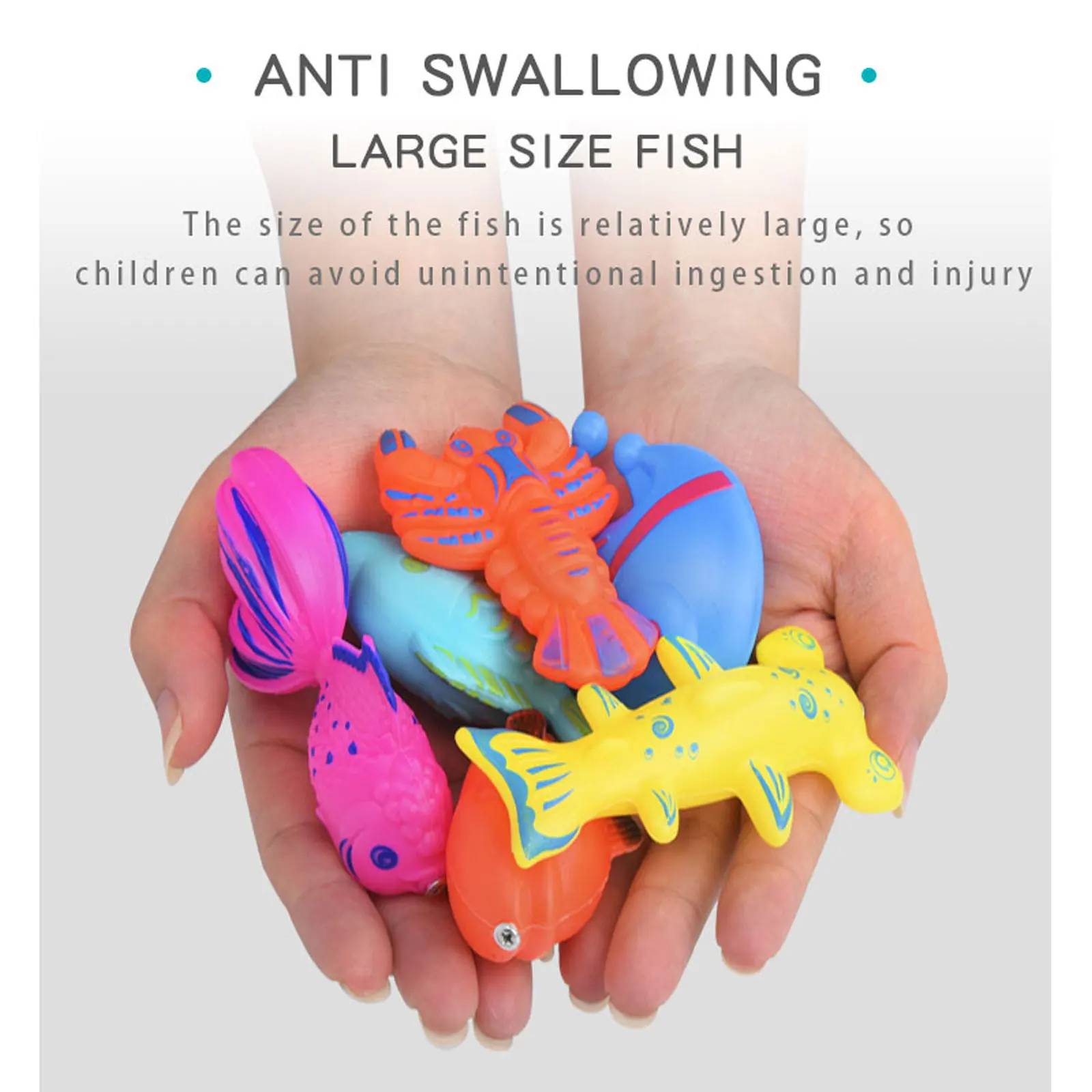 28 Fishing Toys (Randomly Colored), Plastic Floating Fish, Colorful Marine Animals, Fishing Toys, Water Table, Bathtub, Swimming