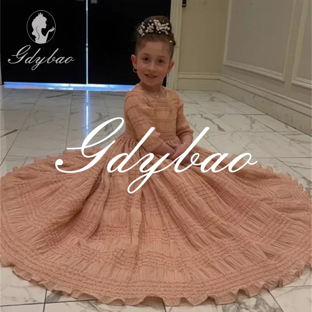 elegante-principessa-o-collo-mezza-manica-a-line-flower-girl-dress-lunghezza-del-pavimento-pieghe-applique-abito-prima-comunione-personalizzato