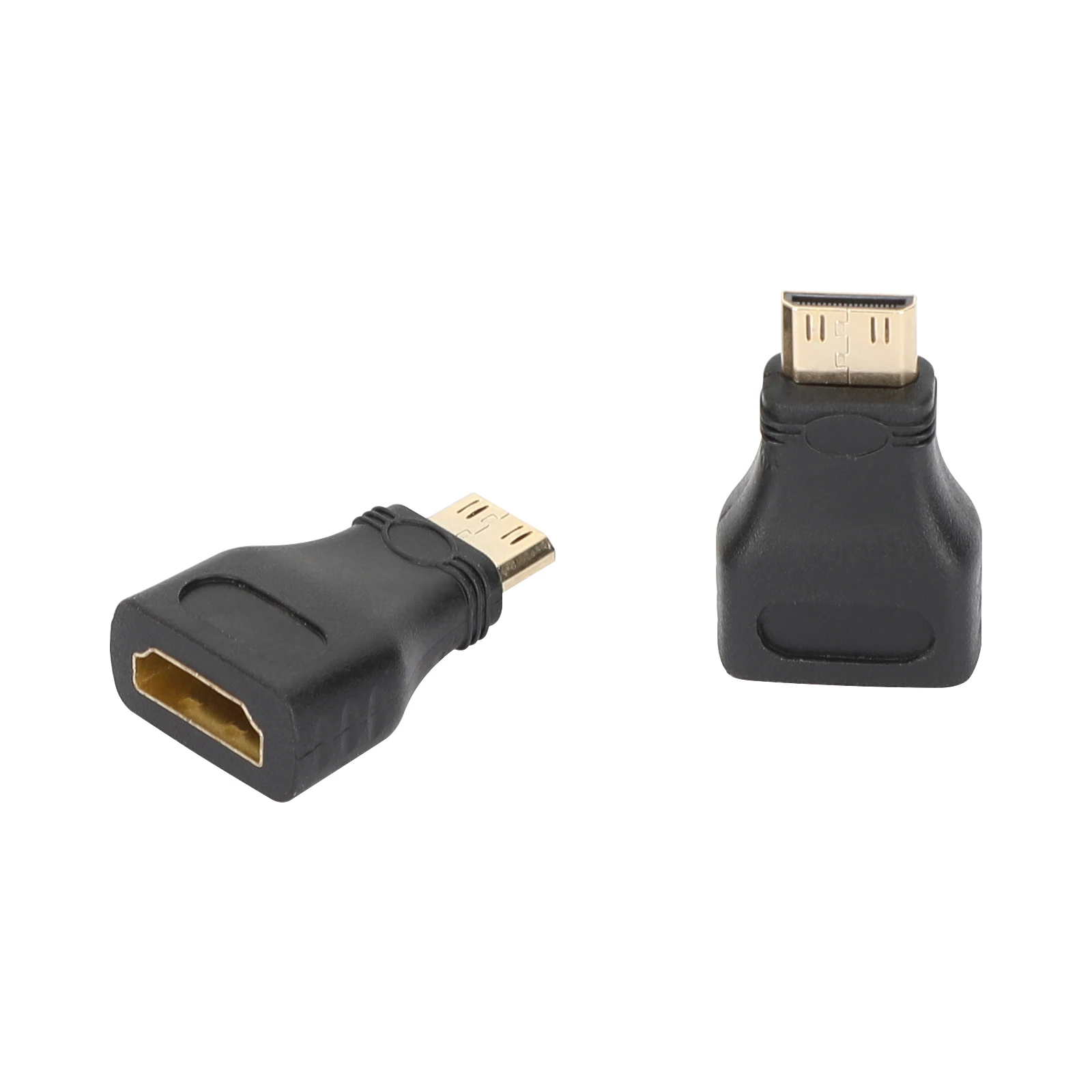 HDRIG HDMI Female to Mini HDMI Male Adapter 1080 P 2K 4K FOR MINI PC HDTV HD CAMERA Gold-Plated Connectors Low-Profile Design