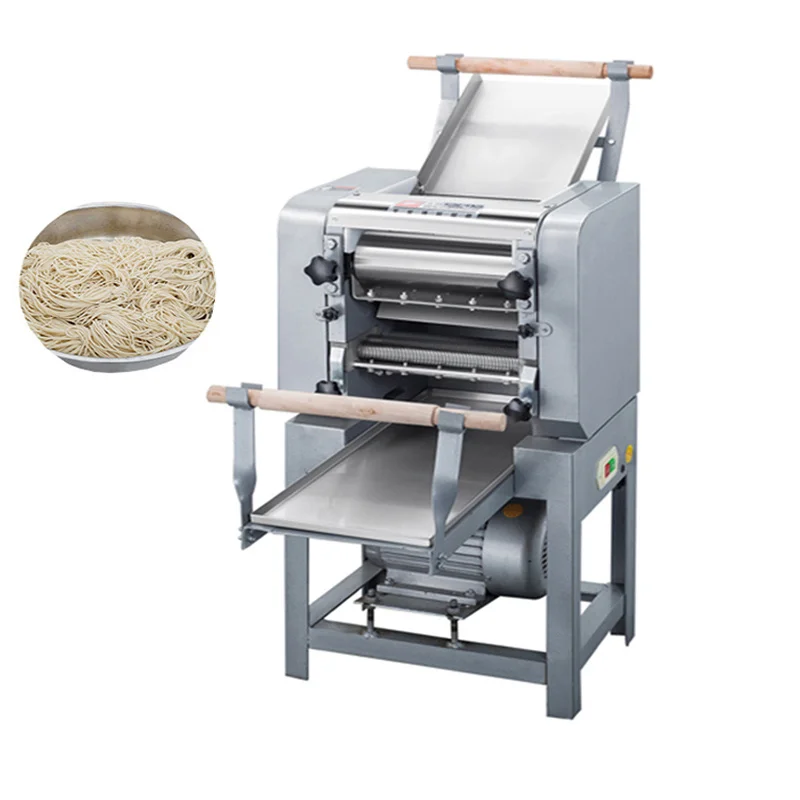 Electric Rice Noodle Machine Rollers Commercial Grade Stainless Steel Fresh Noodle Maker Adjustable Thickness