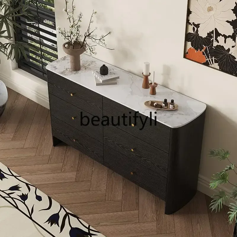 

French retro six-chest cabinet Italian style, bedroom, bedside storage, living room storage and decoration cabinet0420