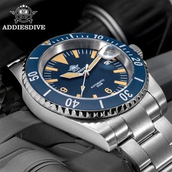 ADDIESDIVE Watch Man 41mm Diver NH35 Automatic Mechanical Wristwatch Sapphire Luminous Ceramic Bezel 20Bar Waterproof New Watch