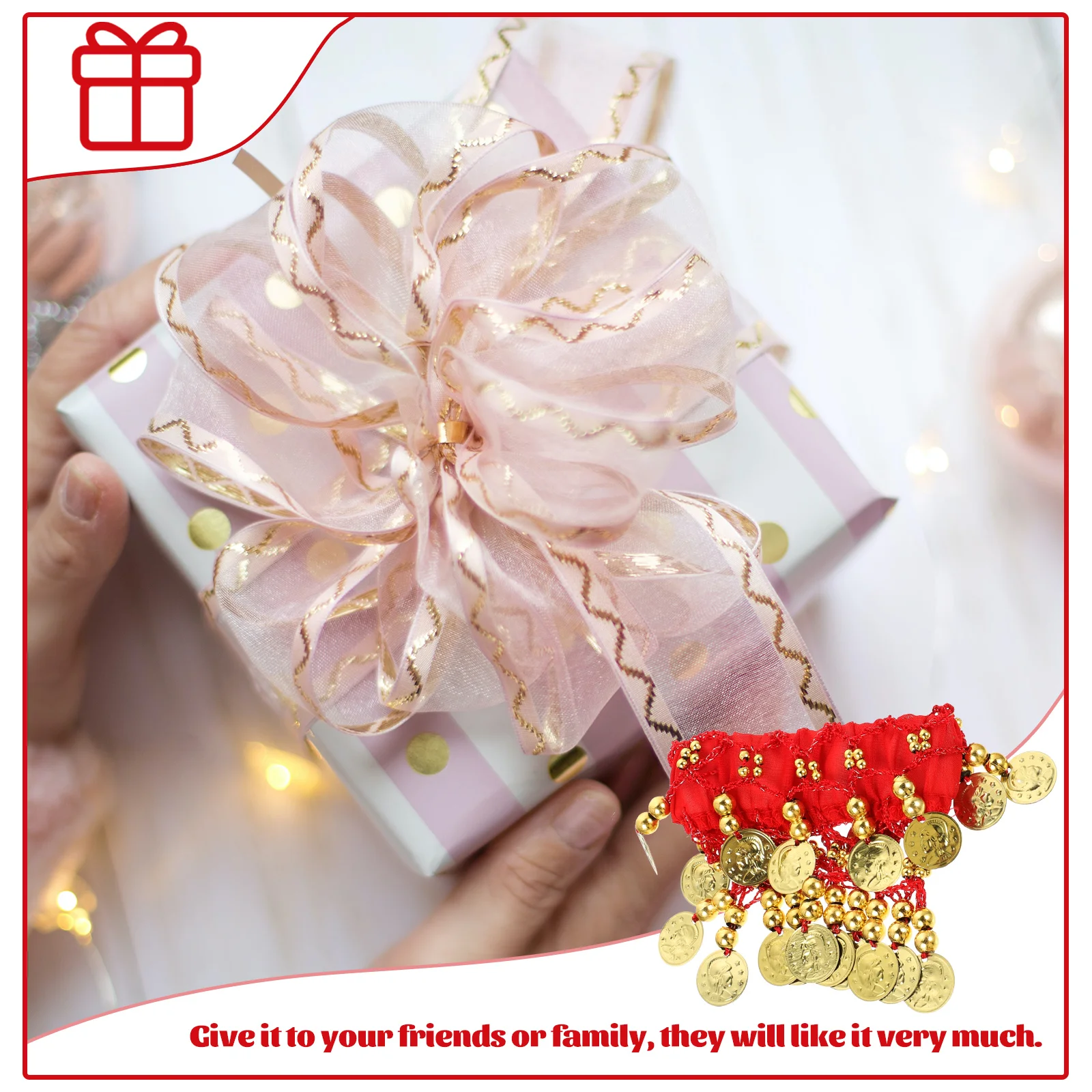 2Pcs Belly Dancing Bell Coin Anklets Accessories for Belly Dance Costume Wedding Cosplay Anklet Foot Jewelry Ankle Bracelets