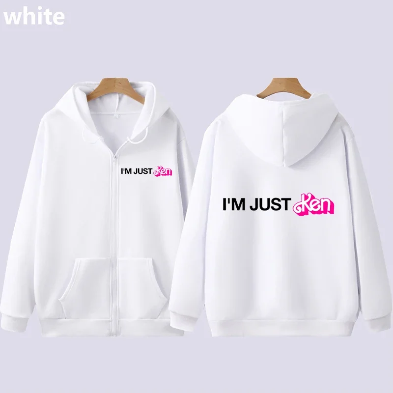 

I’m Just Ken Ryangosling Full Zip Hoodie Hip Hop Casual Spring Sweatshirt Streetwear Mens Womens I’m Just Ken Printed Sweatshirt