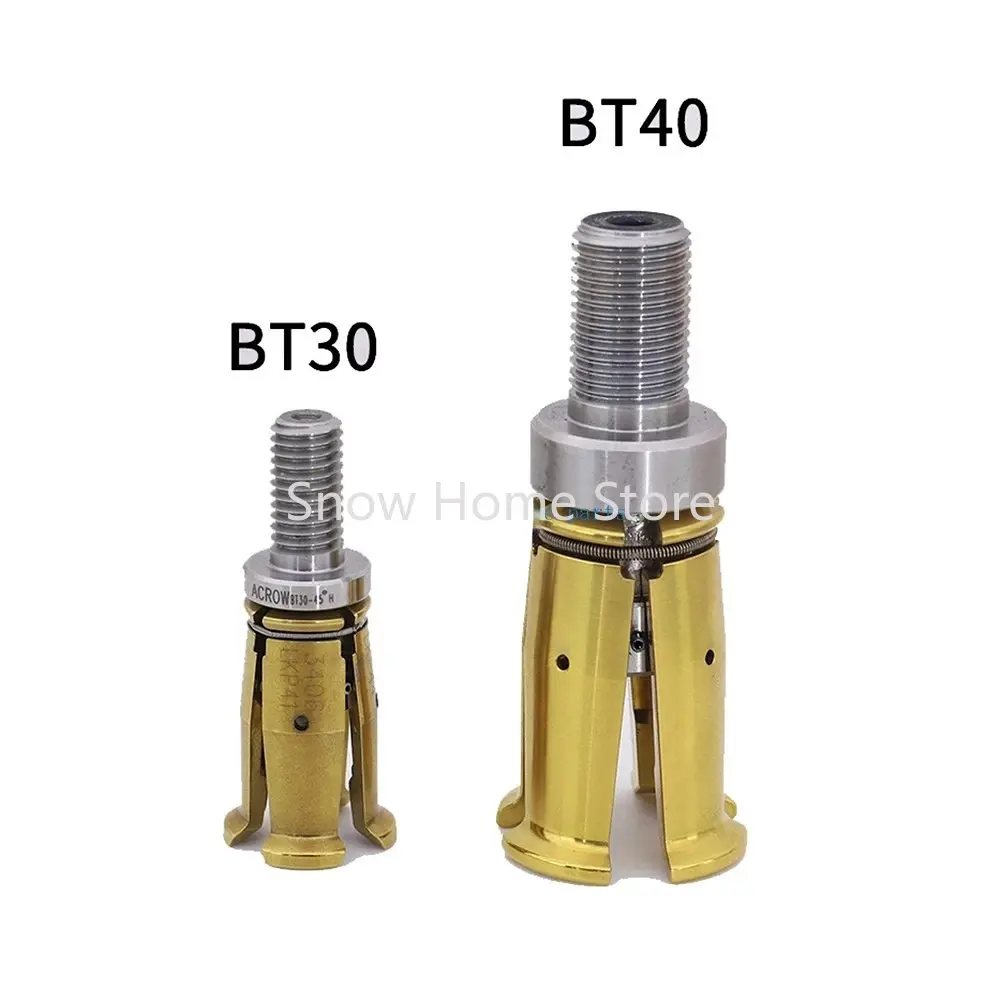 BT30 BT40 45 Degrees Gripper External Internal Threaded Spindle Claw Clamp 4 Petal Pull Claw Tool Milling CNC Machine Center