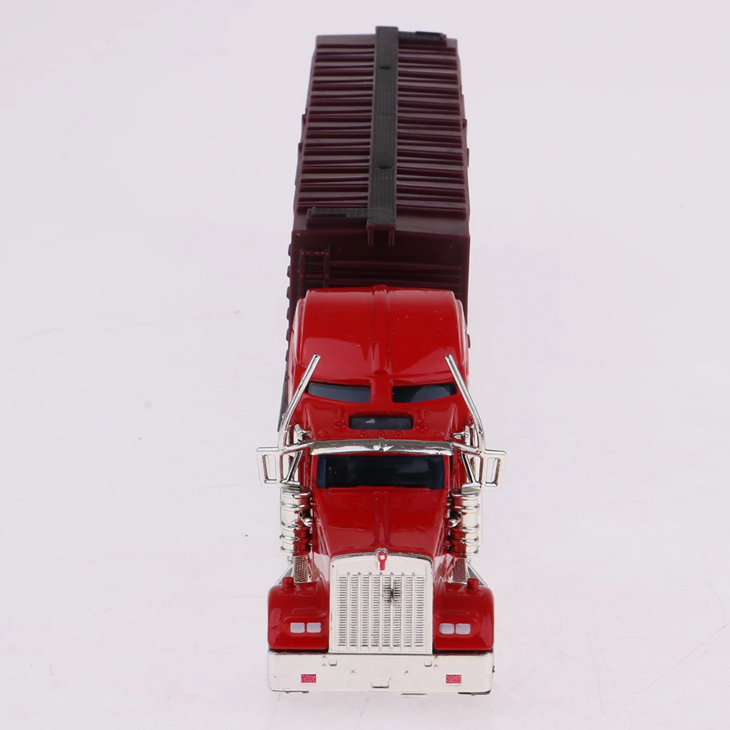 1:65 Metal Diecast Vehicle Toy Mini Container Truck Car Alloy Model Wheels Slide Vehicle Toy With Ergonomically Design For Kids