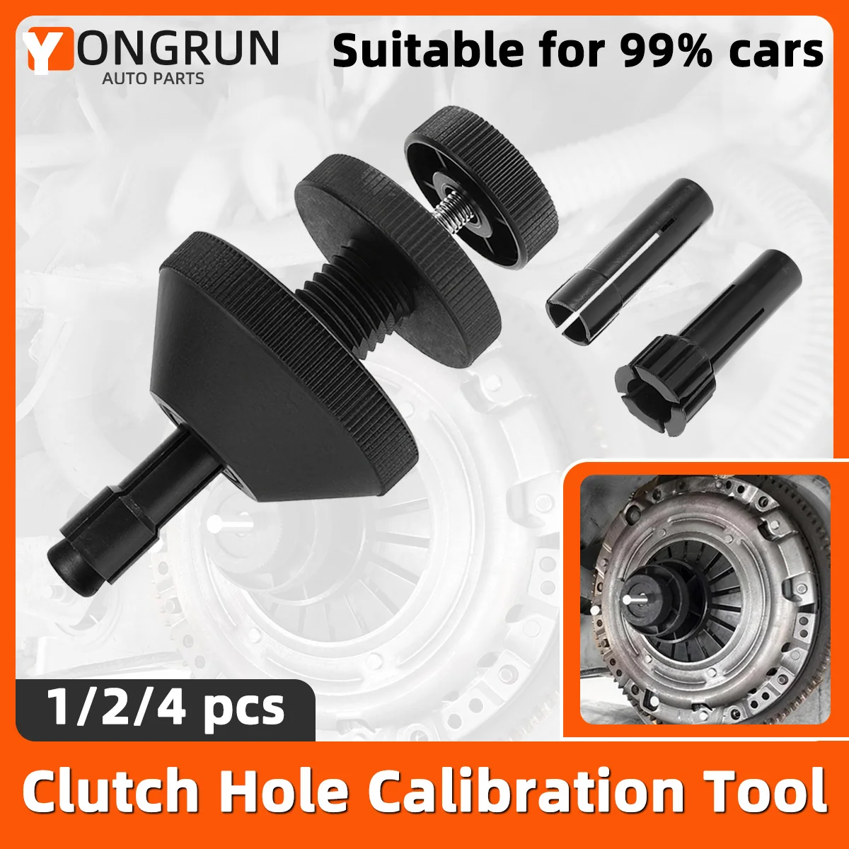 YONGRUN 1/2/4set Universal Clutch Hole Alignment Tool Car Clutch Calibration And Maintenance Tool Suitable For Most Clutches