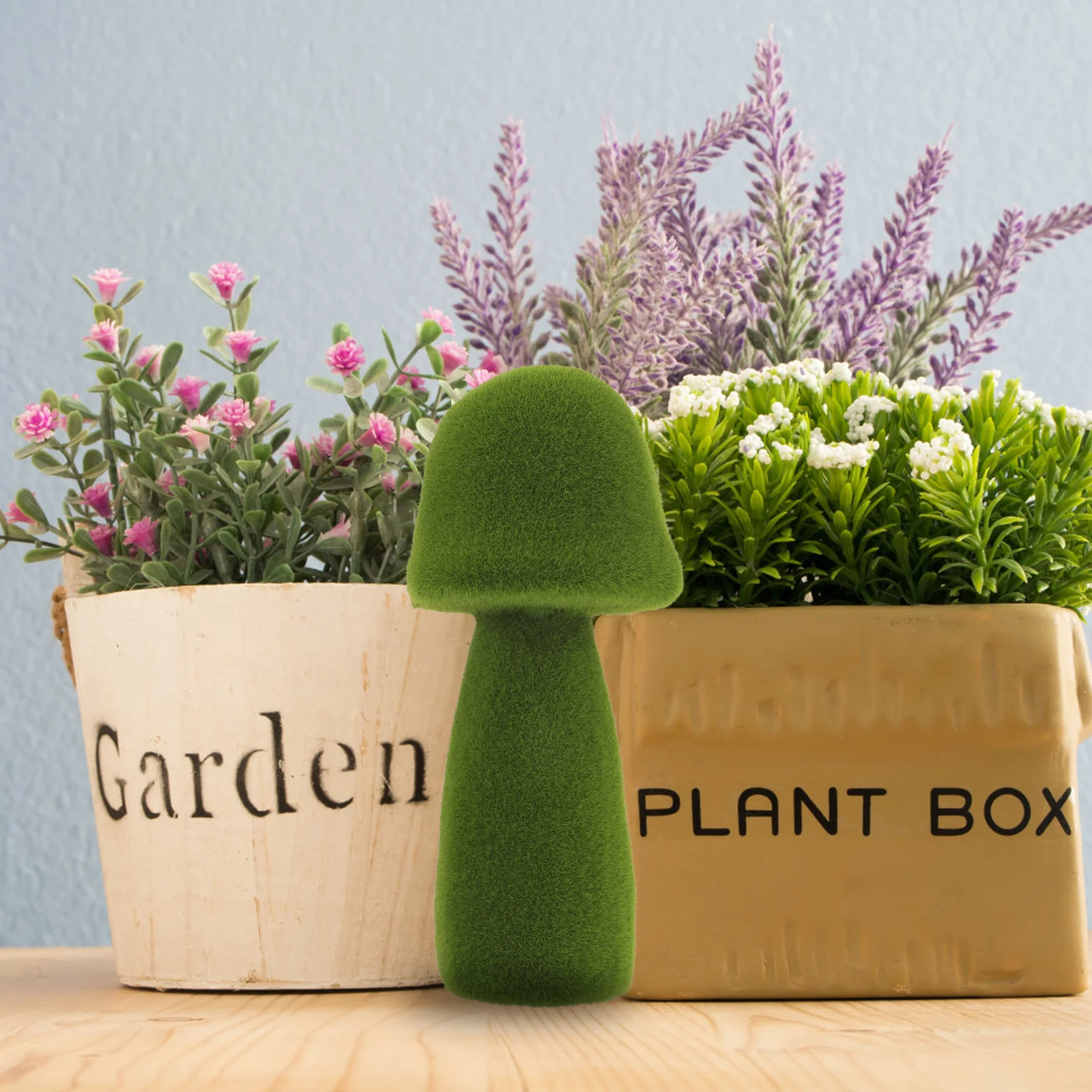 الأخضر محاكاة موس الفطر ديكور حية في الهواء الطلق حديقة زخرفة ديكورات للباحة الساحرة الفطر الفن الحرفية