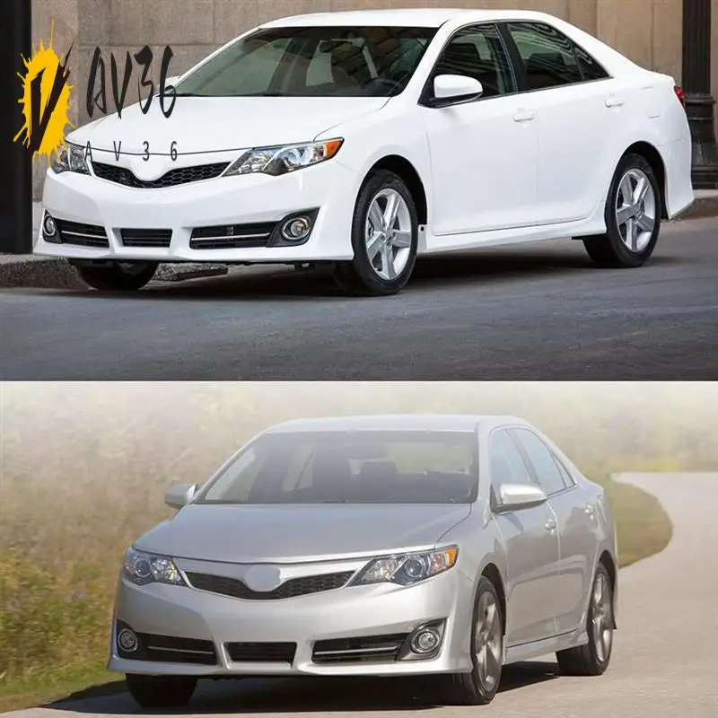 

AV36-1 Set Front Bumper Lower Grille Fog Light Cover Bezel Set TO1036129 52127-06290 52128-06290 For TOYOTA CAMRY 2012-2014 Part