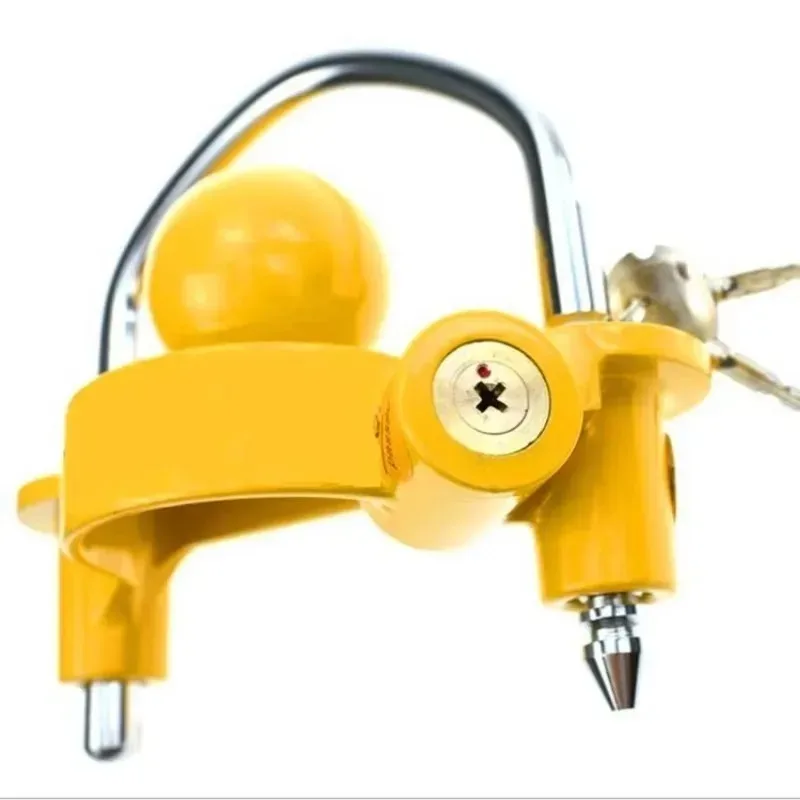

U-Shape Universal Tow Ball Security Anti-Theft Trailer Coupler Hitch Lock Heavy-Duty Caravan Accessories Adjustable