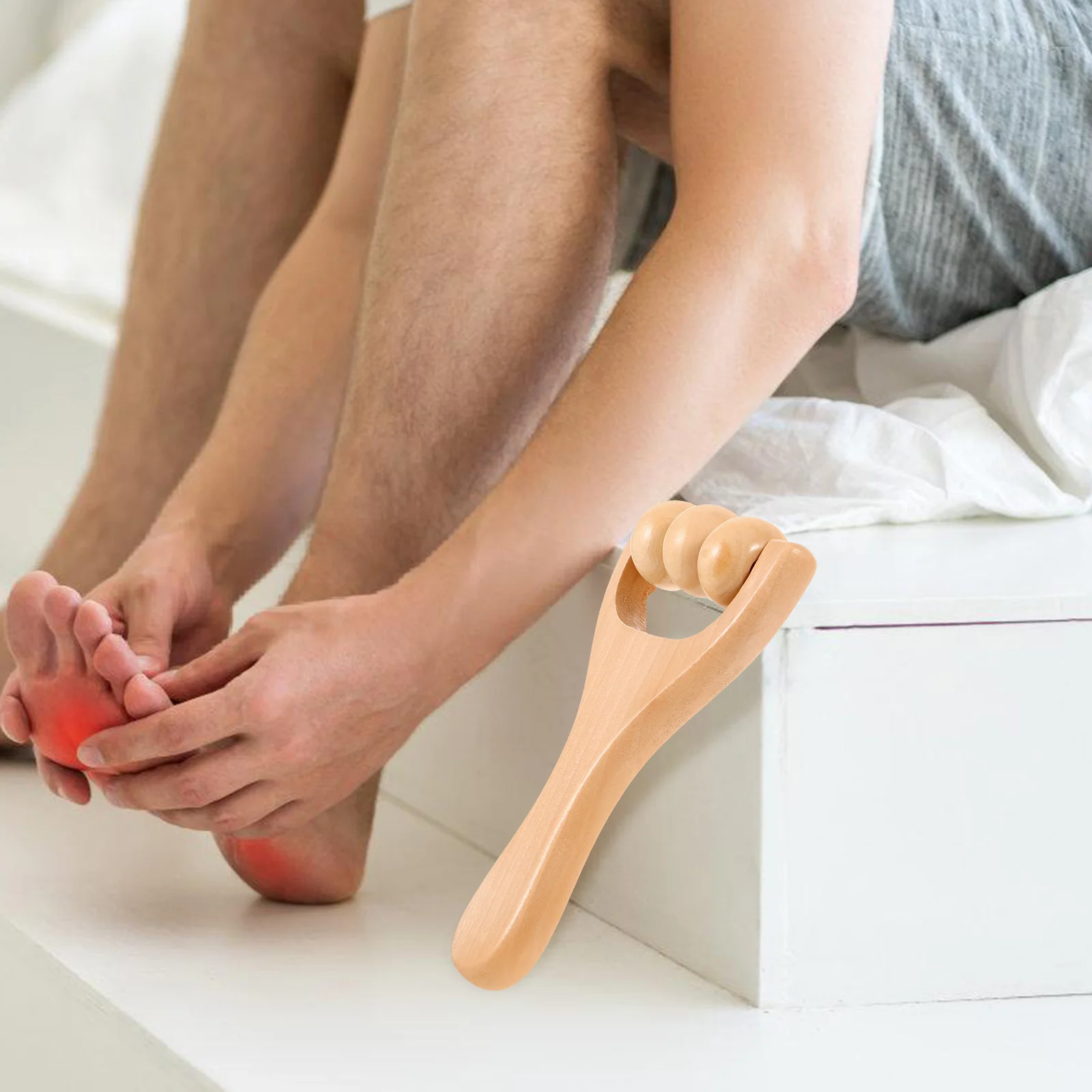 

1Set Wooden Massage Roller Tool Smooth Natural Wood Deep Tissue Body Face Neck Shoulder Foot Back Leg Calf Hand Hip Forearm Self