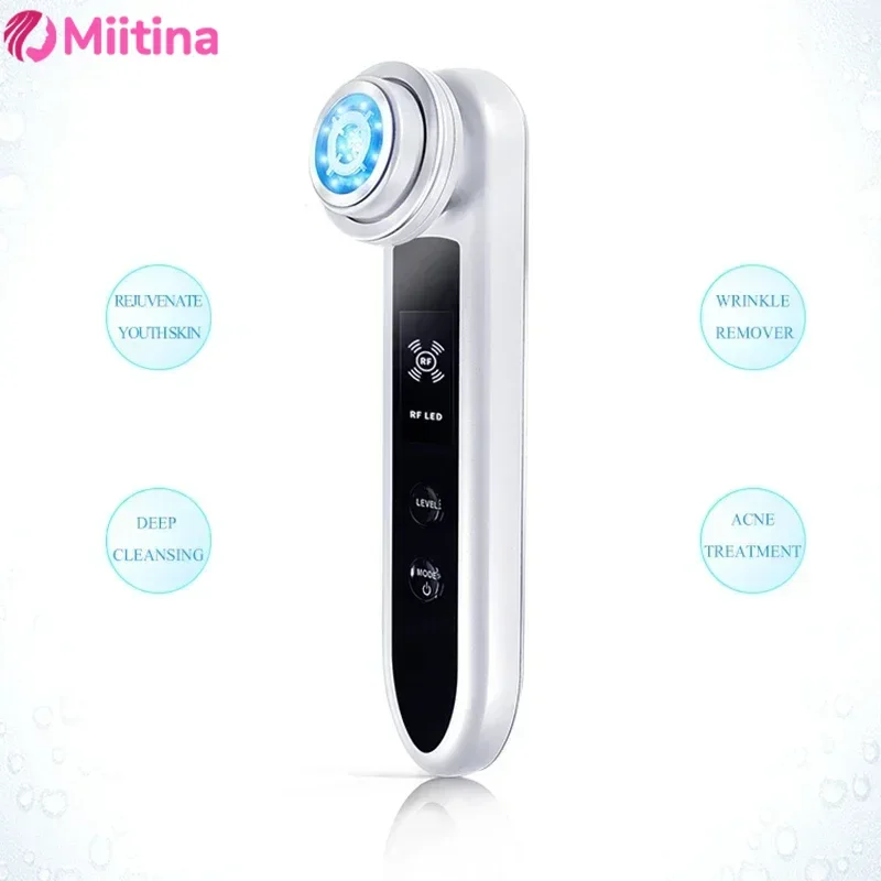 

Massage Beauty Instrument Heat Essence Introducer Cold and Hot Ion Color Light Skin Rejuvenating Instrument Face VibrationFacial