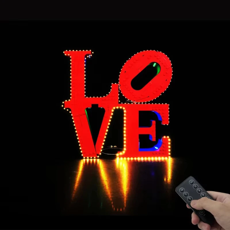 مجموعة إضاءة LED RC DIY لـ LEGO 31214 LOVE Building Block Gift (إضاءة LED فقط، بدون نموذج كتل) #3
