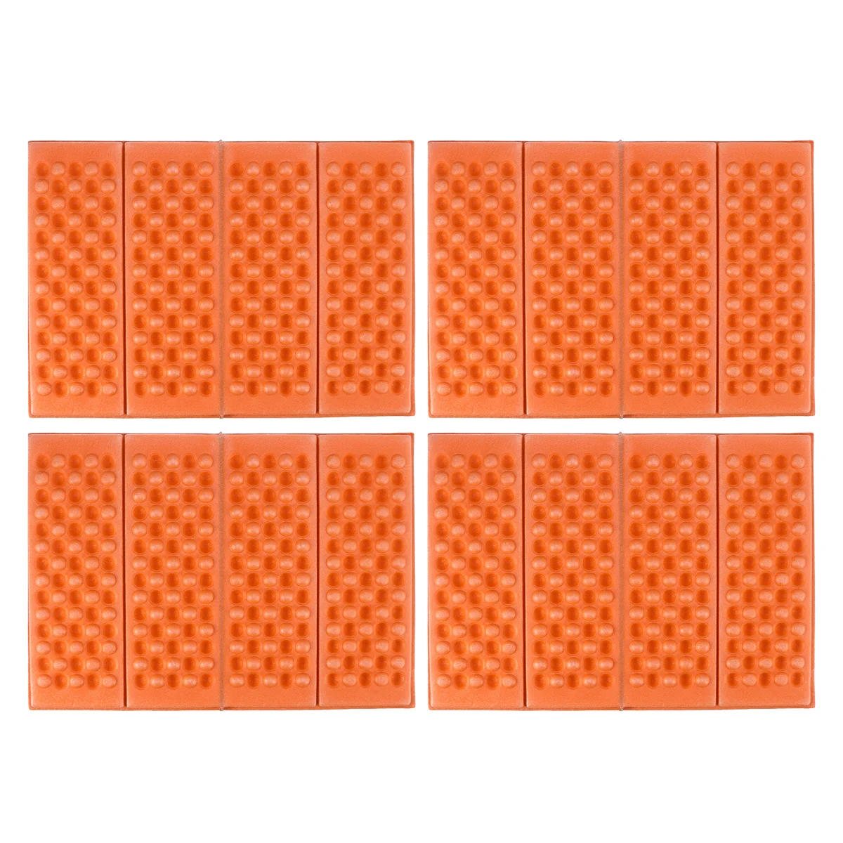 

4pcs Waterproof Folding Xpe Cushion Mat Ultra Lightweight Heat Resistant Seat For Camping Picnic Park Outdoor Orange