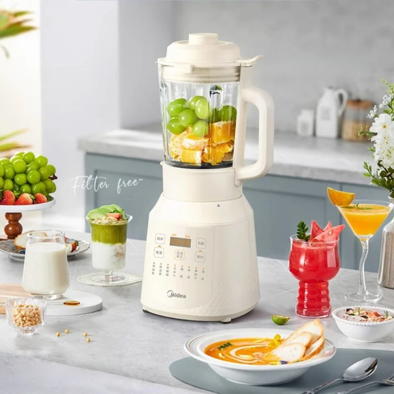 ميديا 220 فولت خلاطات عالية السرعة المنزلية الصغيرة ماكينة تصنيع حليب فول الصويا 1200 واط ماكينة طهي أوتوماتيكية بالكامل متعددة الوظائف