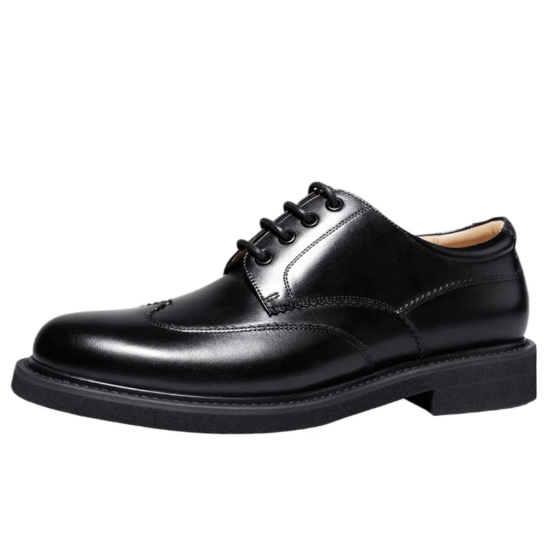 

Men's Dress Shoes Genuine Leather Handmade Thick Bottom Comfortable and Breathable Soft Sole Groom's Wedding Debby Shoes for Men