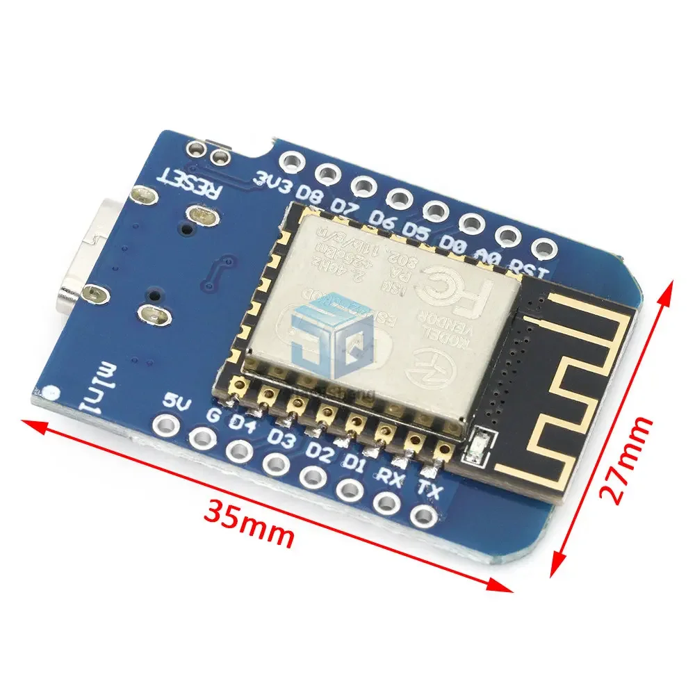 D1 mini - Mini NodeMcu 4M bytes Lua WIFI Internet of Things development board based ESP8266 for WeMos