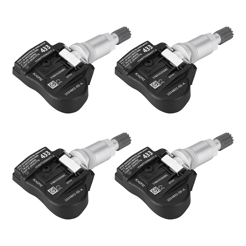 4Pcs Car TPMS Sensor Tire Pressure Sensor 107481200B For Tesla 3 2018-2020 S 2014 X 2016 Tire Pressure Monitor Parts