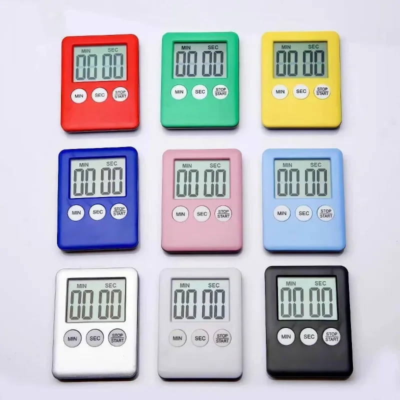 Magnetic Kitchen Timer Digital Cooking Baking LCD Count Down Up Loud Alarm Countdown Alarm Magnet Clock Sleep Clock Kitchen Sup