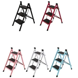 3/4/5 Step Telescopic Ladder Portable Stepping Stools Folding Ladder for Household Kitchen Office