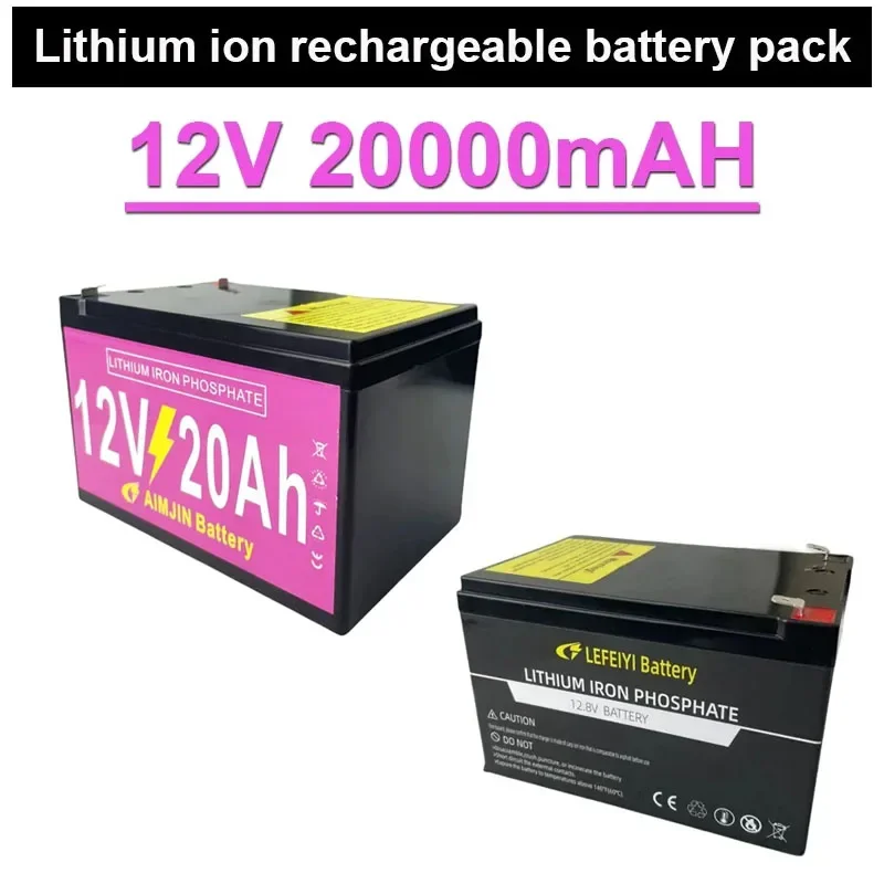 

12V 20Ah Lithium-ion Rechargeable Battery Pack for Children's Toy Car, Solar Street Lights Andother Small Equipment Power Supply