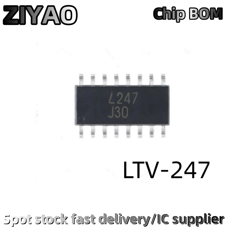 5PCS LTV-247 LTV247 L247 Optocoupler Chip SOP16 Quad Transistor