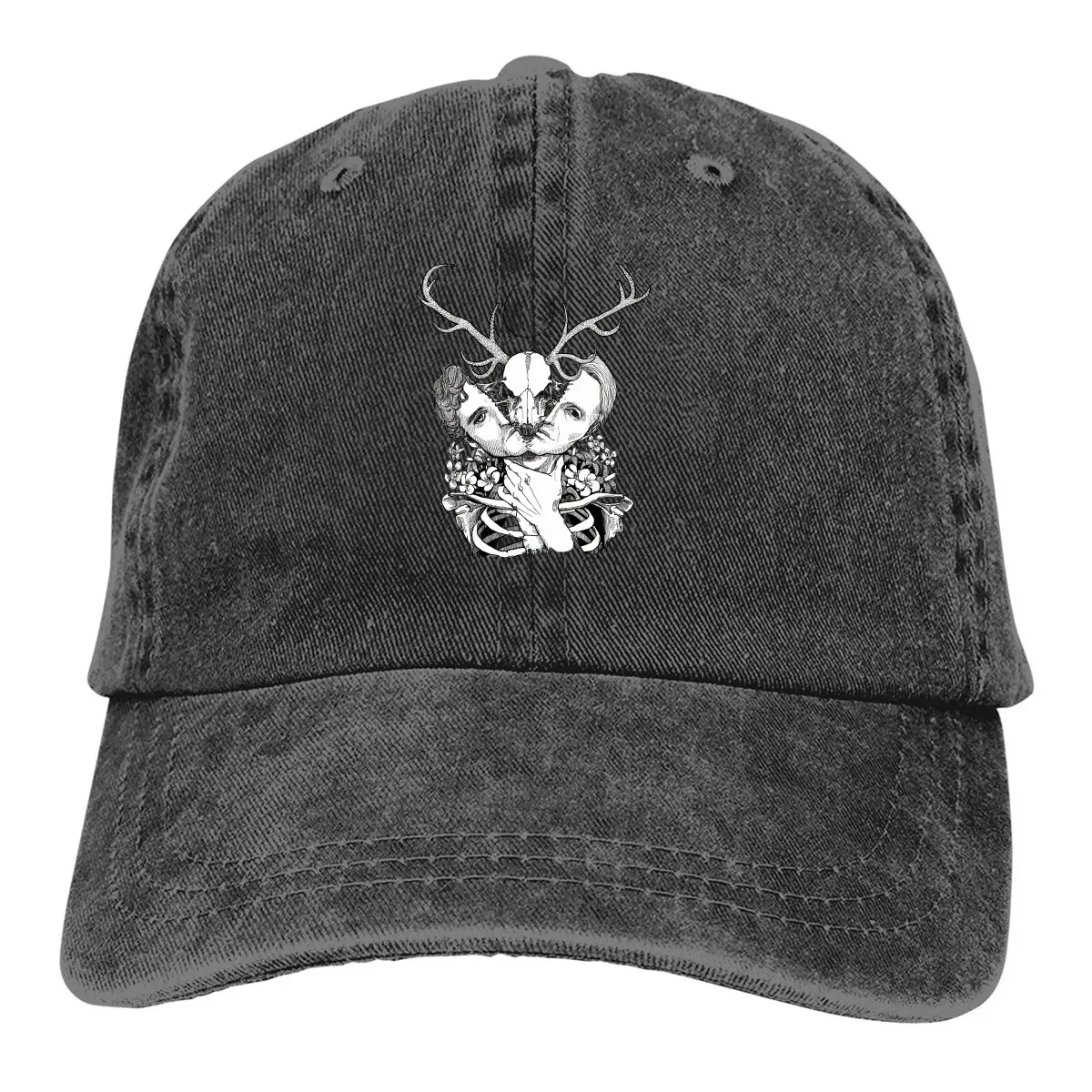 Washed Men's Baseball Cap Inside Your Head Trucker Snapback Cowboy Caps Dad Hat Silence Of The Lambs Golf Hats