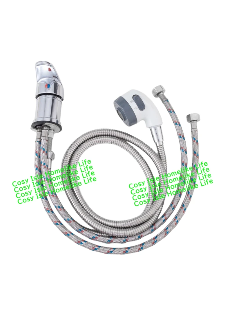 Shampoo Bed Shower Nozzle Sets Beauty Salon Cold Hot Water Mixing Valve Washing Hair Tap Suit Barber Shop Shower Head With Hose