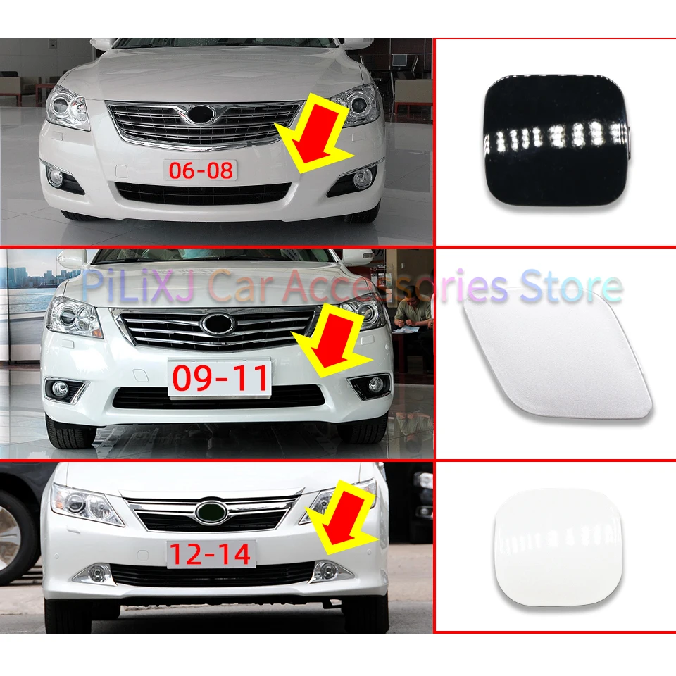 Car Accessories Front Bumper Tow Hook Cover Lid For Toyota Camry 2006-2014  Aurion 2012-2014Towing Hook Trailer Cap Hood Lid