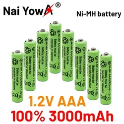 4-20PCS 100% New 3000mAh 1.2 V AAA NI-MH Battery for Flashlight Camera Wireless Mouse Toy Pre-charged Batteries