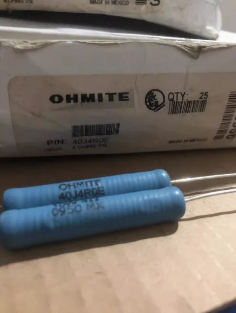 10pcs/lot Original American OHMITE advanced writing resistor 10W 4R volume 7.4 * 43MM free shipping