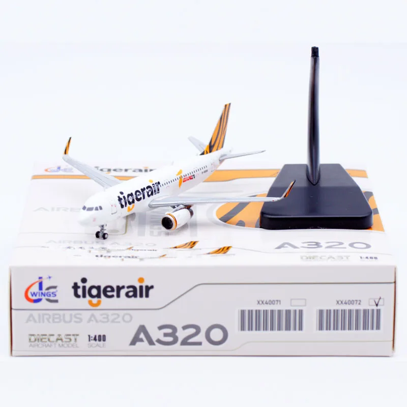 

XX40072 Alloy Collectible Plane Gift JC Wings 1:400 Tigerair Taiwan Airbus A320 Diecast Aircraft Jet Model B-50018 With Stand