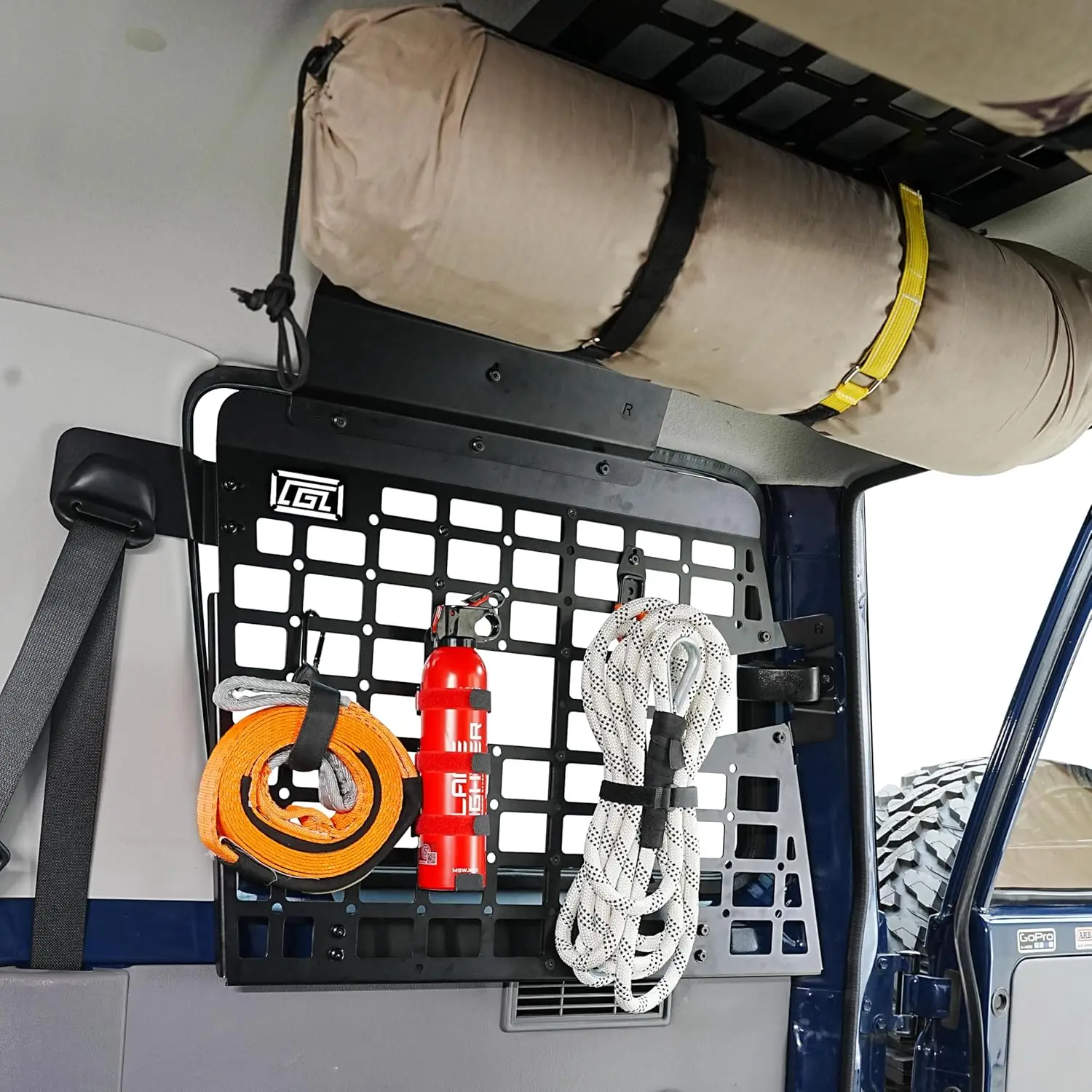 رف صندوق السيارة حامل الحقائب رفوف لوحة مولي مناسبة لتويوتا لاند كروزر 76 سلسلة LC76 2007-2025