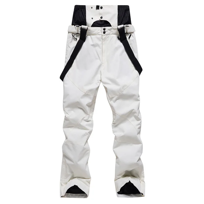 New Men Women Suspenders Ski Pants Windproof Waterproof Warm Couple Snow Trousers Winter Ski Snowboard Pants Waist Protection