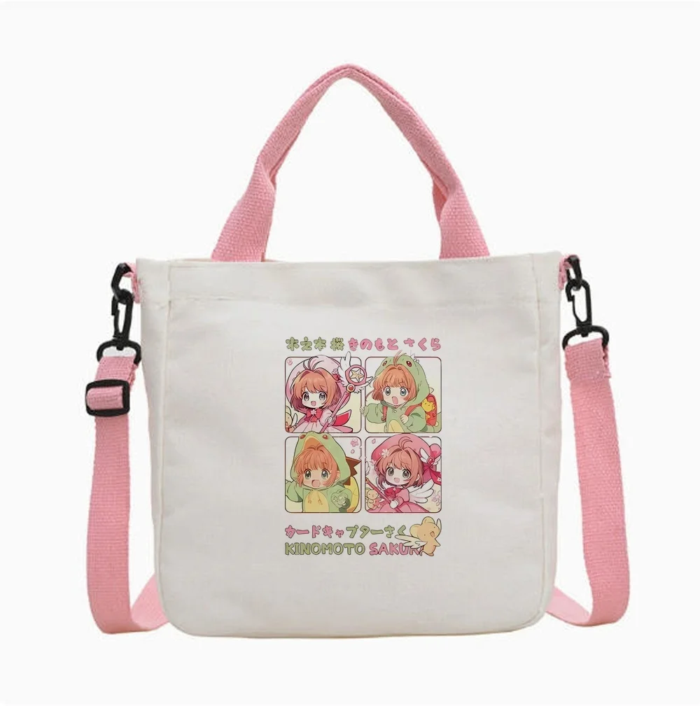 Sakura Card Captor tote bag canvas  sac cabas einkaufstasche shoulder  reusable femme