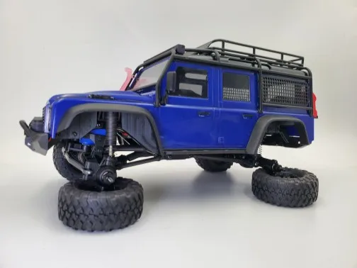 2 stuks Simulatie Spatbord voor 1/18 RC Crawler Auto Traxxas TRX4-M Defender D90 D110 Upgrade Onderdelen