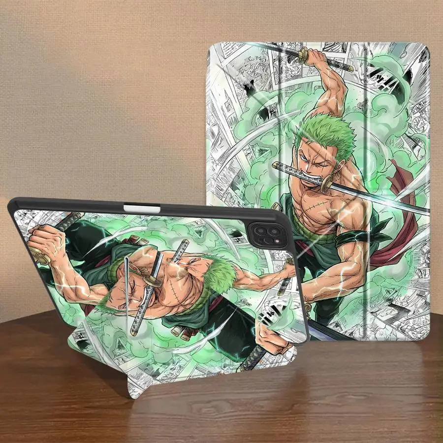 Tablet Case For iPad 9th Mini 7 6 5 Air 8 M2 M3 3 Pro M4 13 2025 2026 12th 10th Gen 11th With Pen Slot Cover Anime Cool L-Luffys
