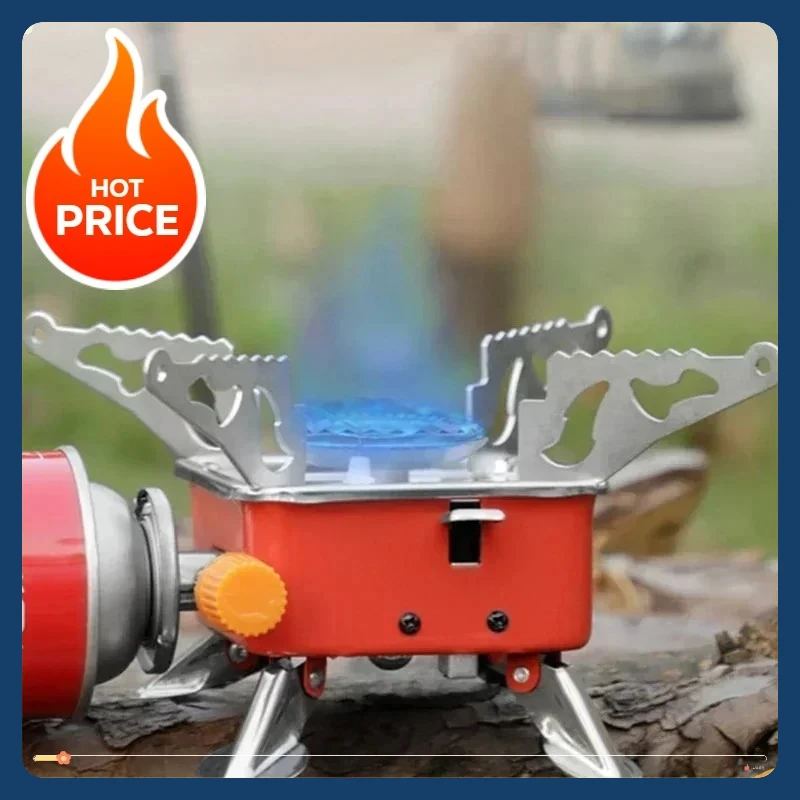Hot-selling foldable windproof outdoor gas stove, suitable for backpacking, camping, hiking, picnics, and barbecues