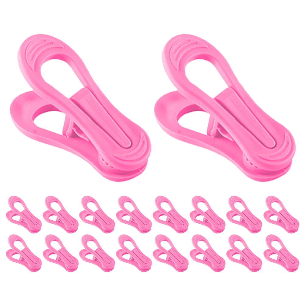 

30 Pcs Clothespin Clothesline Clips Drying Clothing Accessories Large Blanket Pins Abs Child Beach Clamp