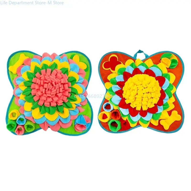 

Washable Puzzle Mat Colorful Dog Training Mat Pet Indoor Entertainment Toy