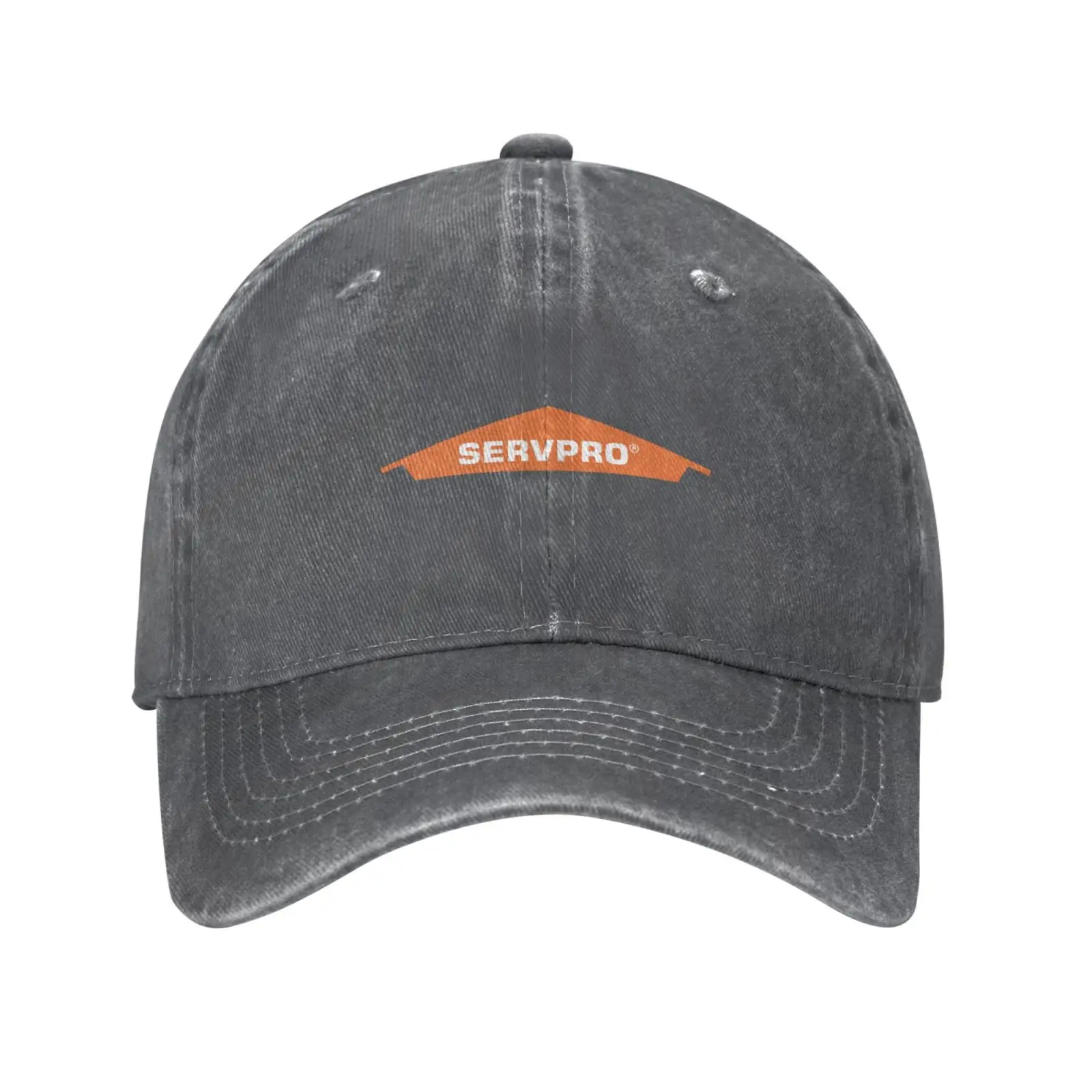 Casquette de baseball en denim avec logo Servpro, chapeau de qualité