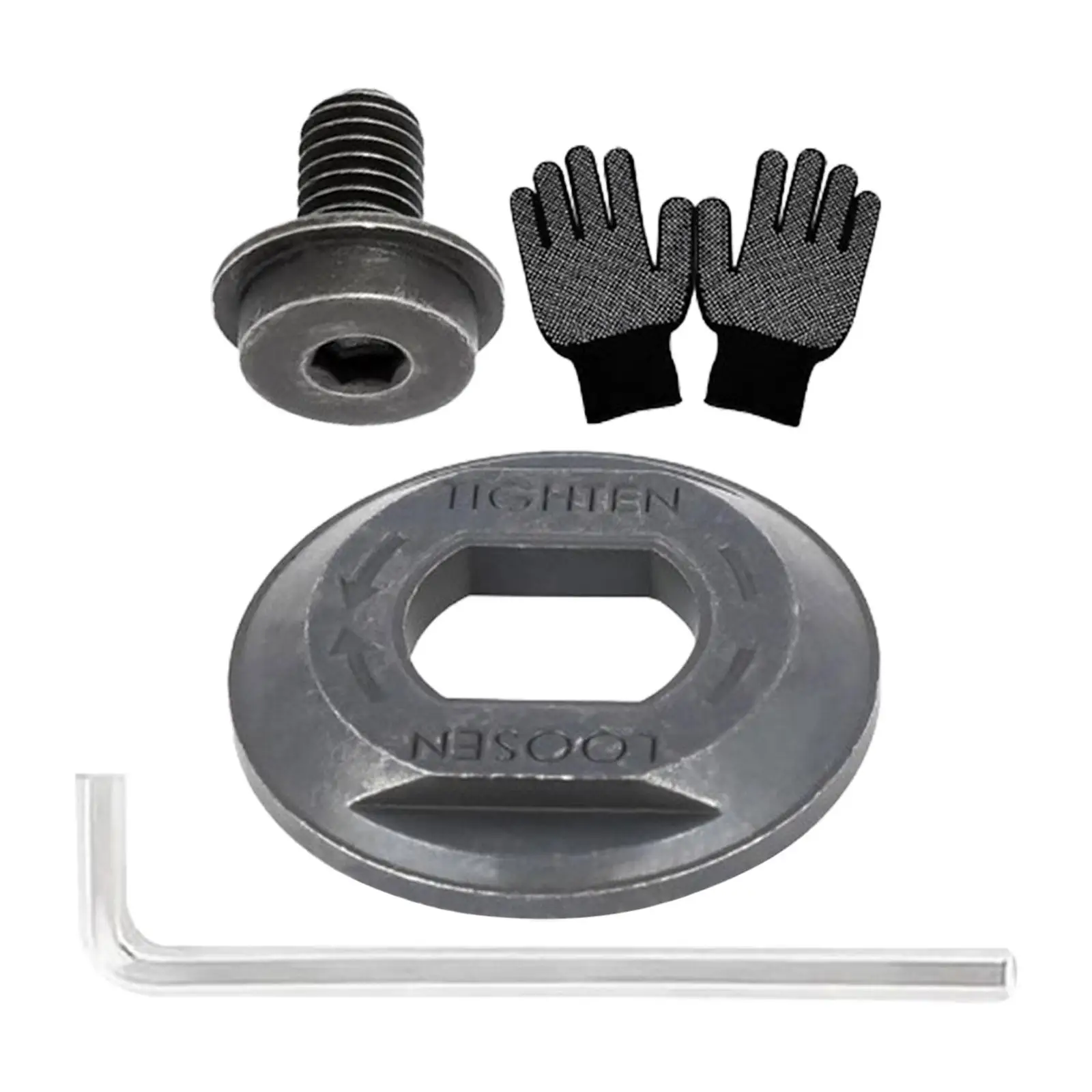 Reemplazo de arandela de abrazadera exterior 61004800 conveniente con llave práctica con piezas de accesorios de perno de hoja para DCS372 DCS373