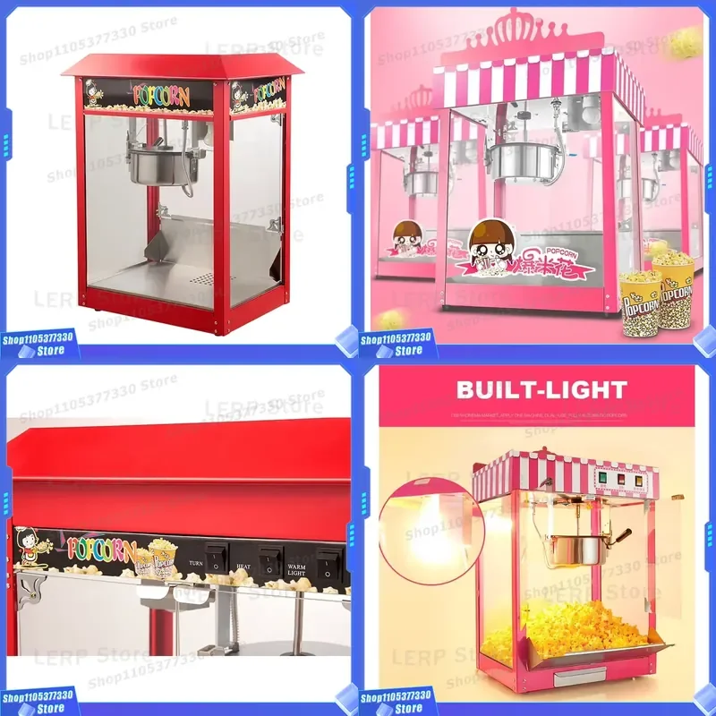 Commercial Electric Popcorn Machine Small Industrial Popcorn Maker Premium Quality for Home and Business Use Efficient
