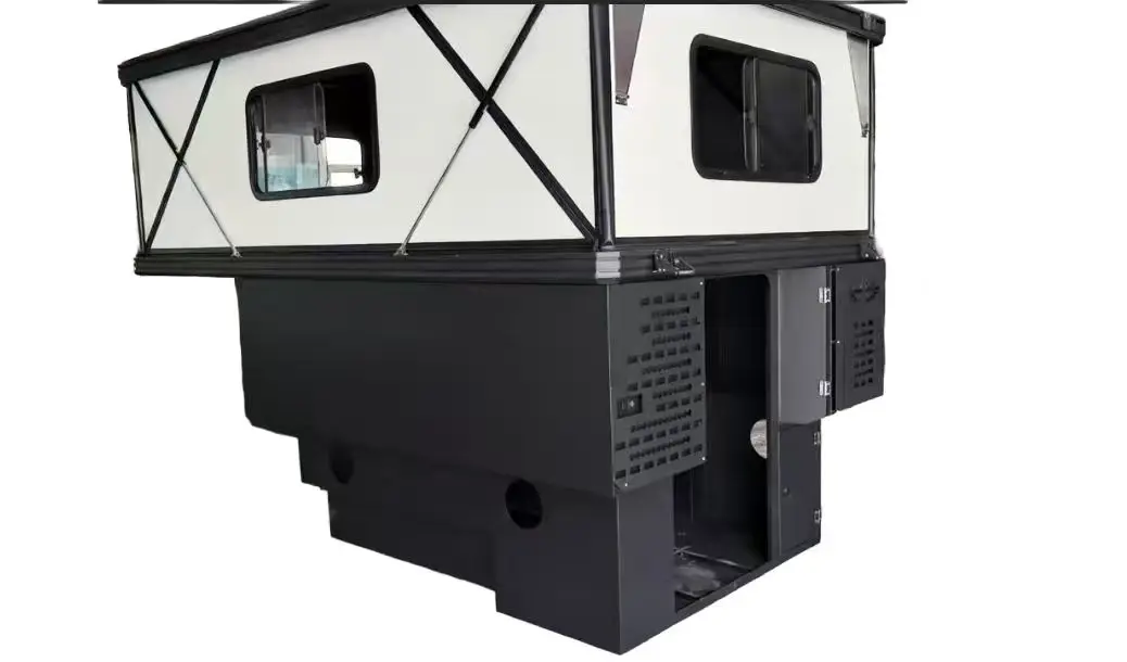 QC Pioneer 4x4aluminum pop-up slide in  Pickup Truck Camper  Off-Road Trendy Lightweight Waterproof 3-Person Camping