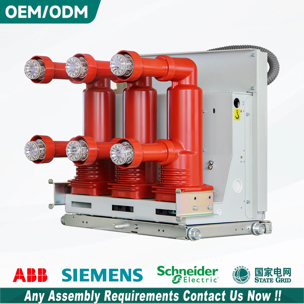 11KV 12KV VCB 3 Pole Type Withdrawable Type Rated Short-circuit Breaking Current 31.5KA for High Distribution Line Long Life