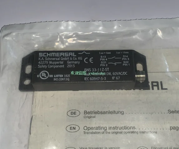 3 قطع، BNS 33-11Z-ST رقم الطلب: 101140997 مع قابس M8 رباعي النواة، 60Vdc، 0.4A #1