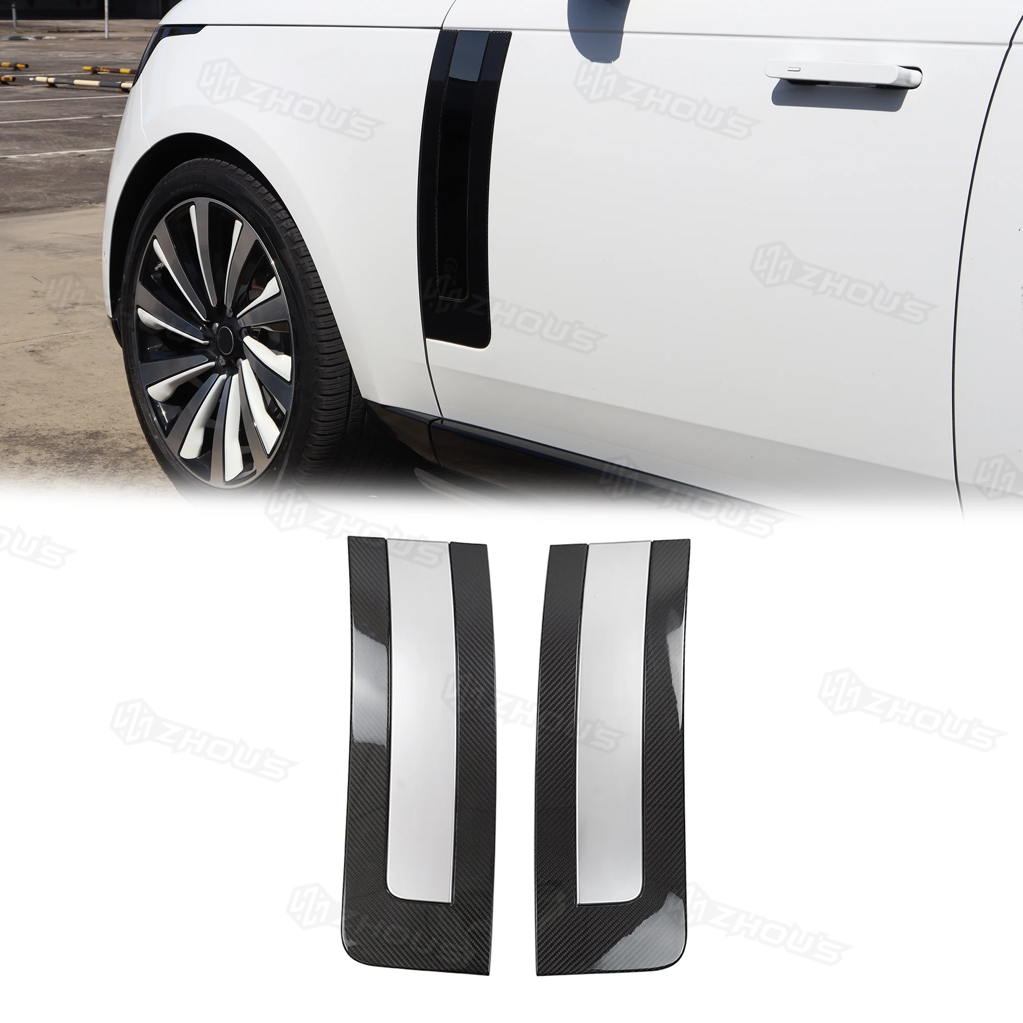 

For New L460, Zhous Design SV Side Vent Carbon Fiber Body Kit Car Accessories